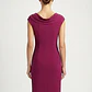 Vestido Cocktail Midi Magenta Cuello Drapeado RALPH LAUREN (M-39/40) SHOWROOM - Miniatura 2