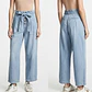 Pantalón Simil Jeans Paperbag con Cinturón y Botones AMERICAN EAGLE (M) NUEVO CON ETIQUETAS - Miniatura 1