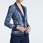 Blazer Estampado Paisley y Azulejo con Solapa de Satén APT 9 (M) SHOWROOM - thumbnail 1
