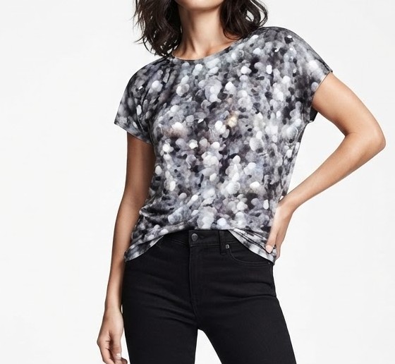 Top Asimetrico con Estampado Abstracto MICHAEL KORS (XS) SHOWROOM 1