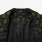 Chaqueta Biker Jacquard Geométrico Verde Olivo y Negro SISLEY (S) SHOWROOM - Miniatura 3