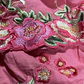 Tapado/Túnica 55% Lino Bordados Rosas SUSAN GRAVER (L) NUEVO CON ETIQUETAS - Miniatura 4