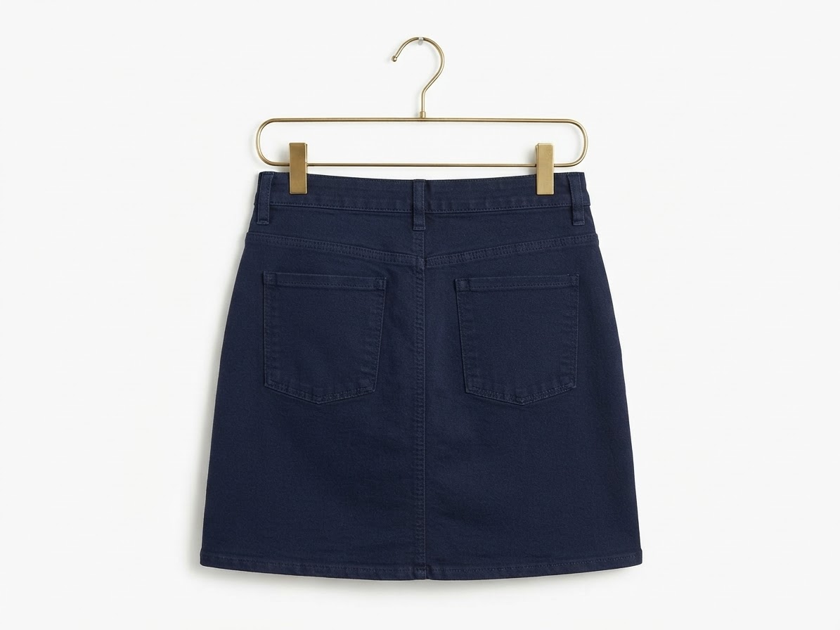 Minifalda Denim con Botones Frontales y Bolsillos LUCKY BRAND LOS ANGELES (M-38/40) NUEVO CON ETIQUETAS 3