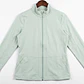 Chaqueta Deportiva Cierre Cuello Cisne Menta CJ & BANKS (M-L) NUEVO CON ETIQUETAS - Miniatura 4