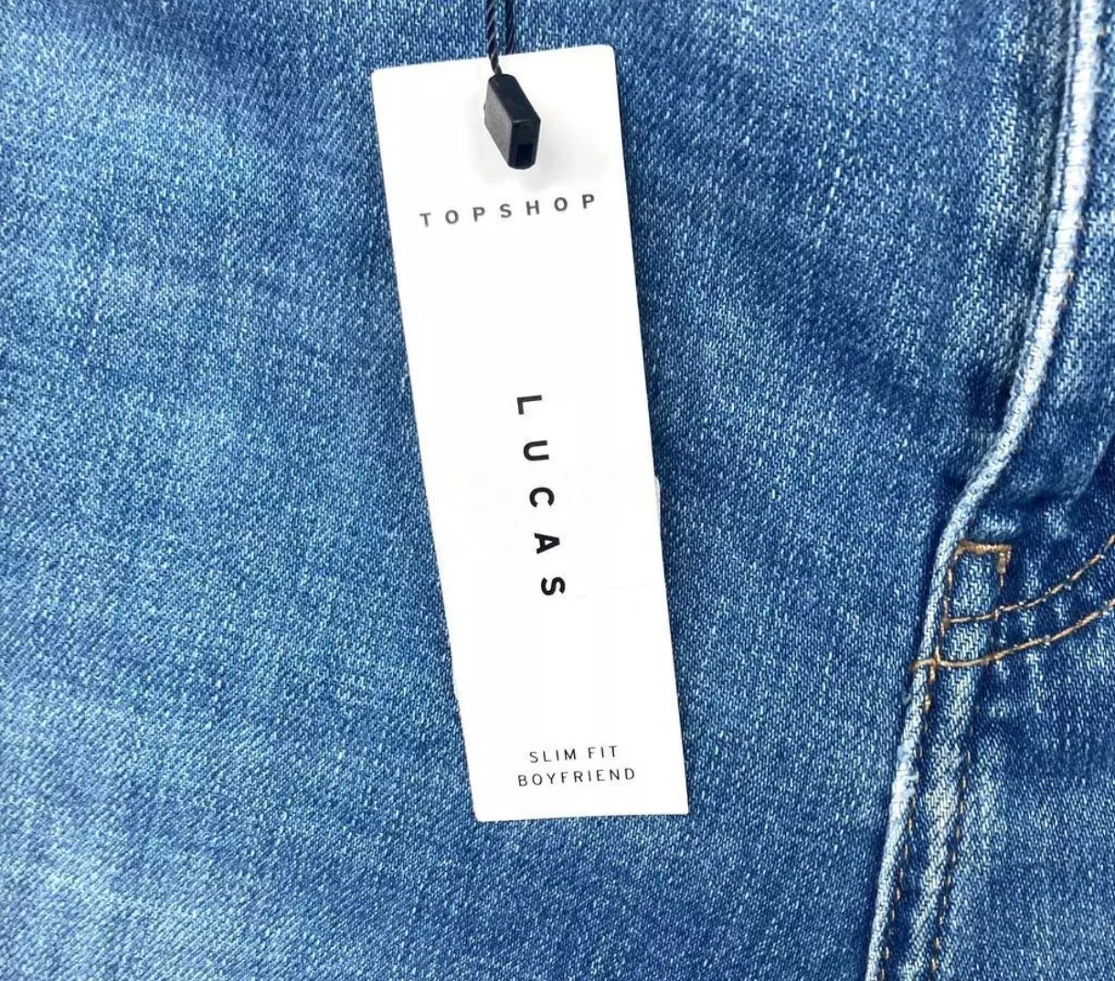 Jeans Modelo Lucas Calce Boyfriend Tiro Medio TOPSHOP (M-40/42) 4