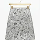 Falda Metalizada Jacquard Plata / Negro ELLEN TRACY (XS-S) NUEVO - thumbnail 2