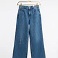 Jeans Wide Leg Tiro Alto Azul Medio BASEMENT (S-M 38/40) - Miniatura 2