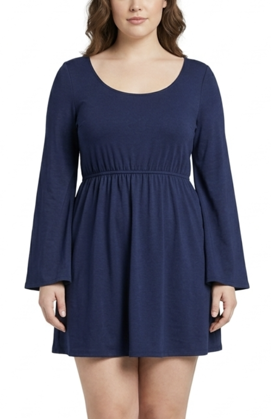 Vestido Skater Manga Acampanada Espalda Pañuelo METRIAL GIRLS (M-L) NUEVO CON ETIQUETAS 2