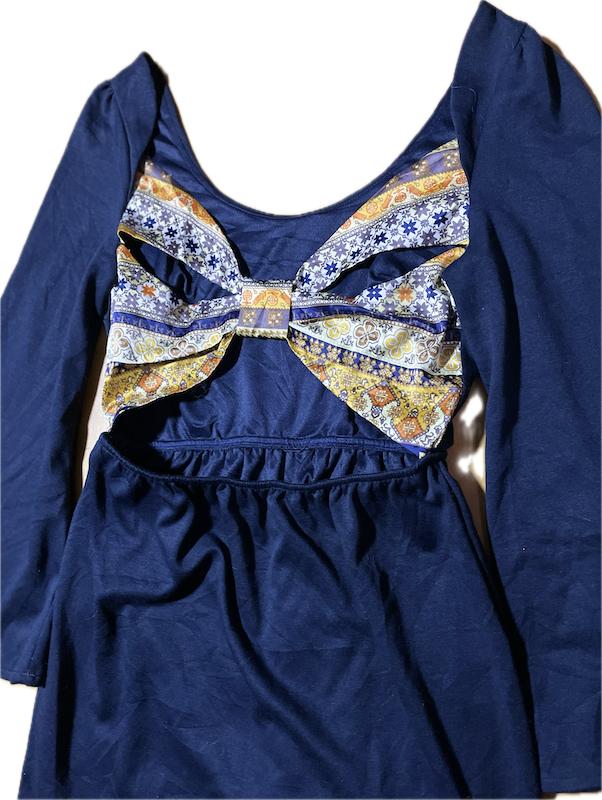 Vestido Skater Manga Acampanada Espalda Pañuelo METRIAL GIRLS (M-L) NUEVO CON ETIQUETAS 3