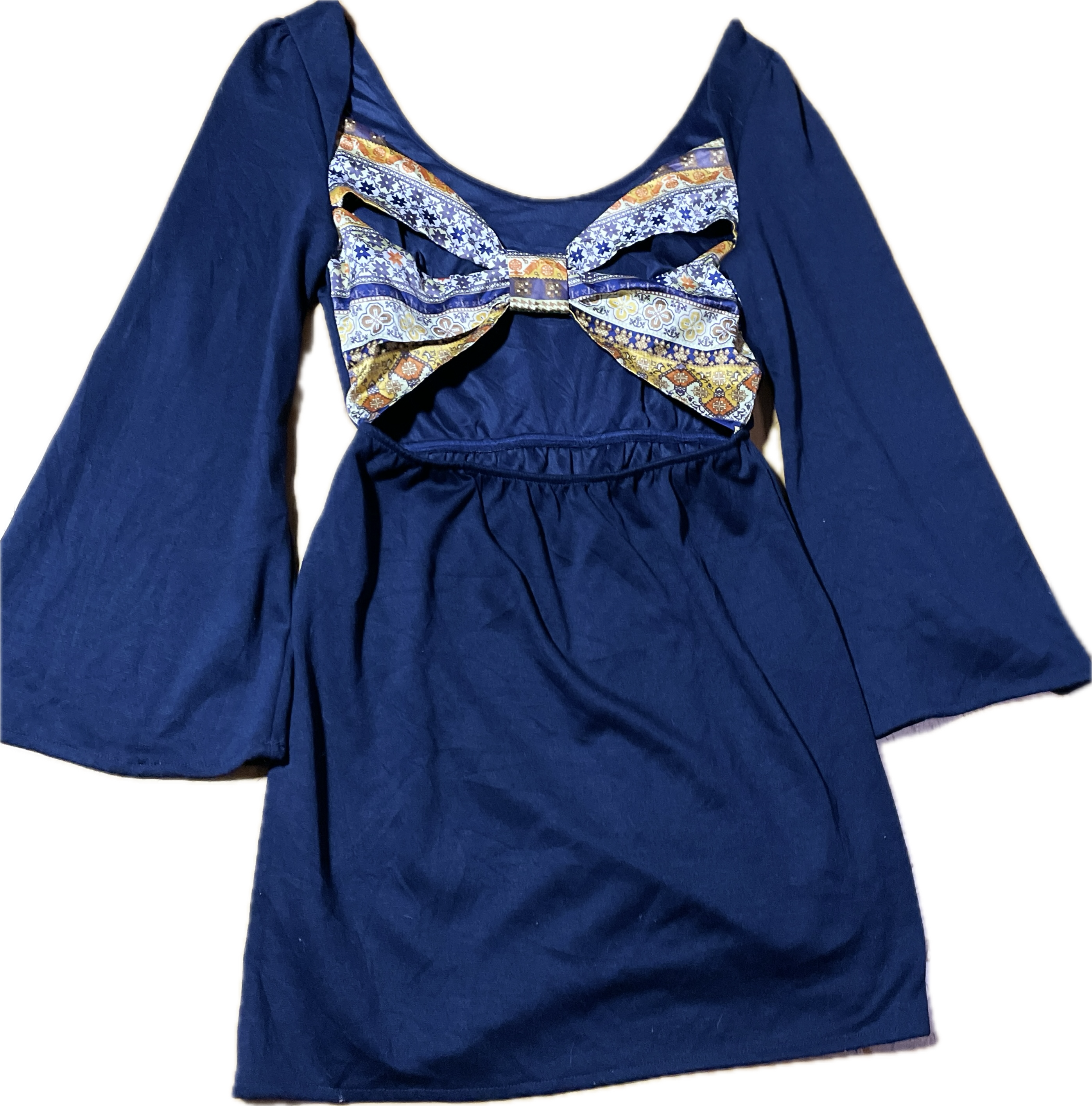 Vestido Skater Manga Acampanada Espalda Pañuelo METRIAL GIRLS (M-L) NUEVO CON ETIQUETAS 6