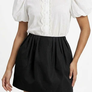 Falda Mini Abombada Tulip KATE SPADE (S) NUEVO PIEZA DE ARCHIVO