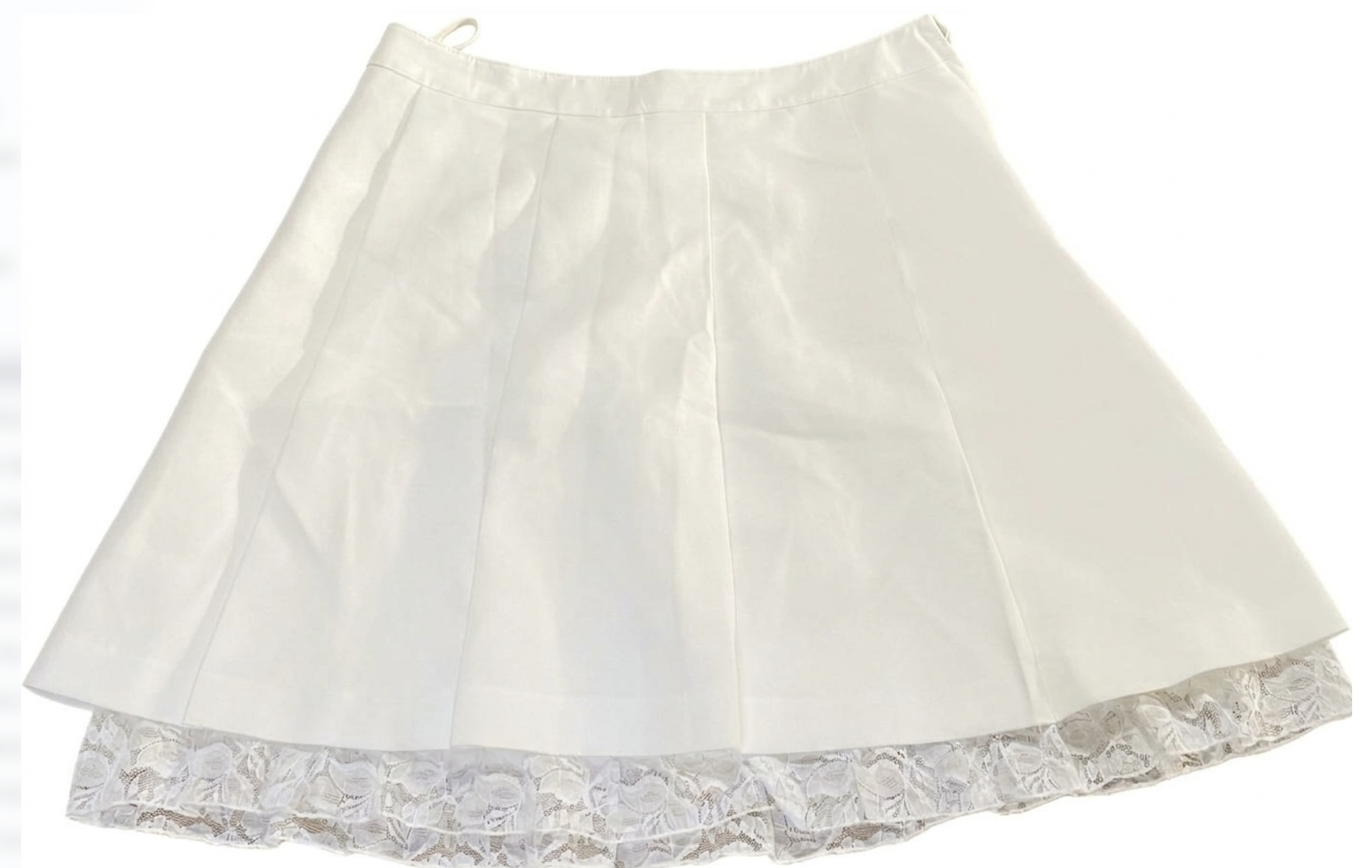Falda Plisada Coquette/Romantic Encaje MADE IN JAPAN (S) NUEVO 4