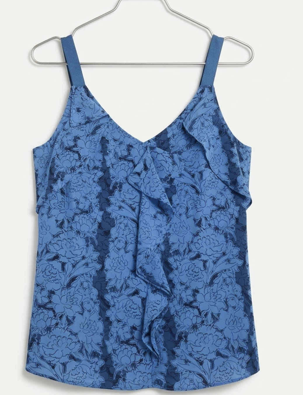 Top Tirantes Vuelos Sedosa Floral BANANA REPUBLIC (M-L) NUEVO 3