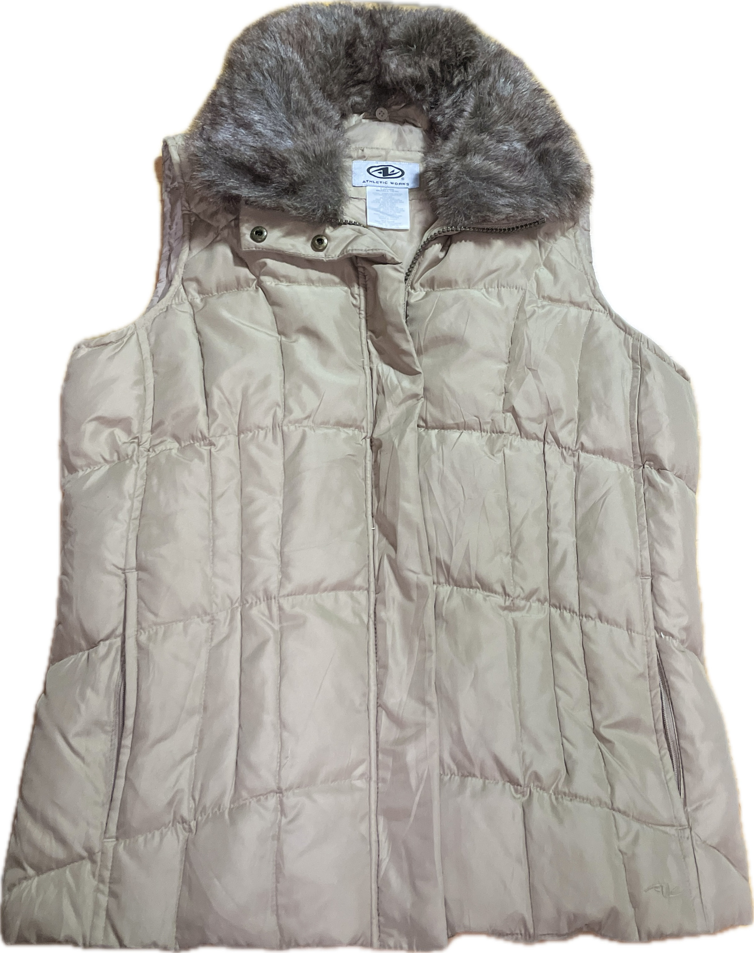 Puffer Sin Mangas Cuello Faux Fur 40% Plumas ATHLETIC WORKS (S)  4