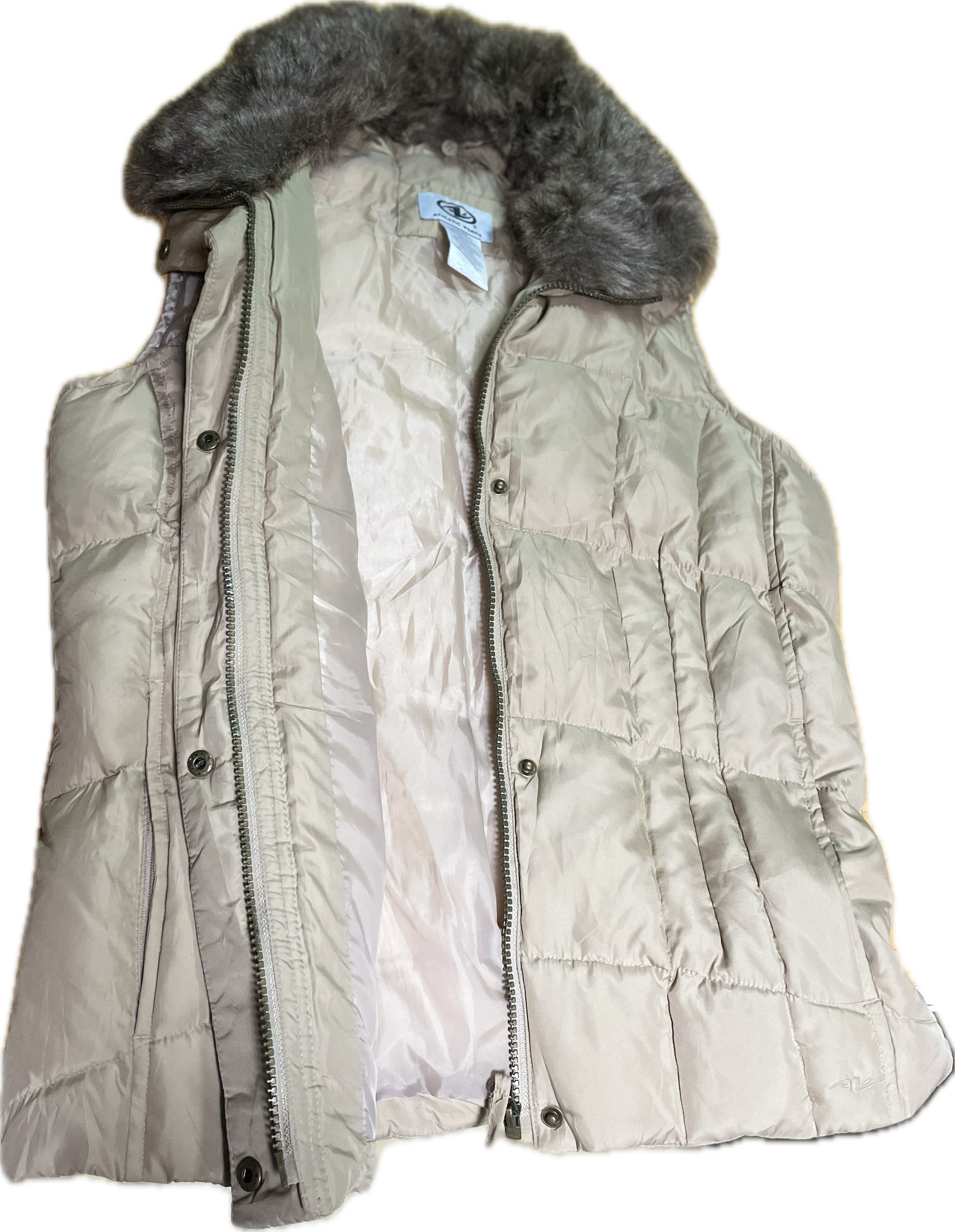 Puffer Sin Mangas Cuello Faux Fur 40% Plumas ATHLETIC WORKS (S)  6
