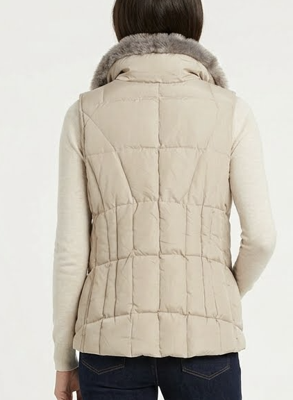 Puffer Sin Mangas Cuello Faux Fur 40% Plumas ATHLETIC WORKS (S)  2