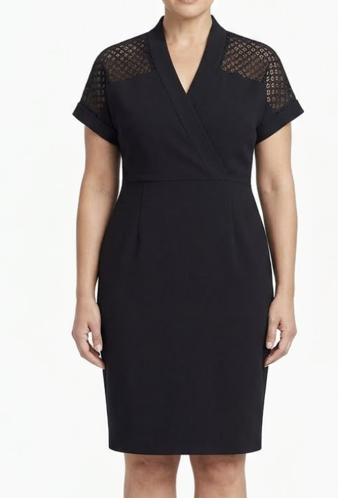 Vestido Tubo Encaje DONNA KARAN NEW YORK PREMIUM COLLECTION (L) NUEVO CON ETIQUETAS 1