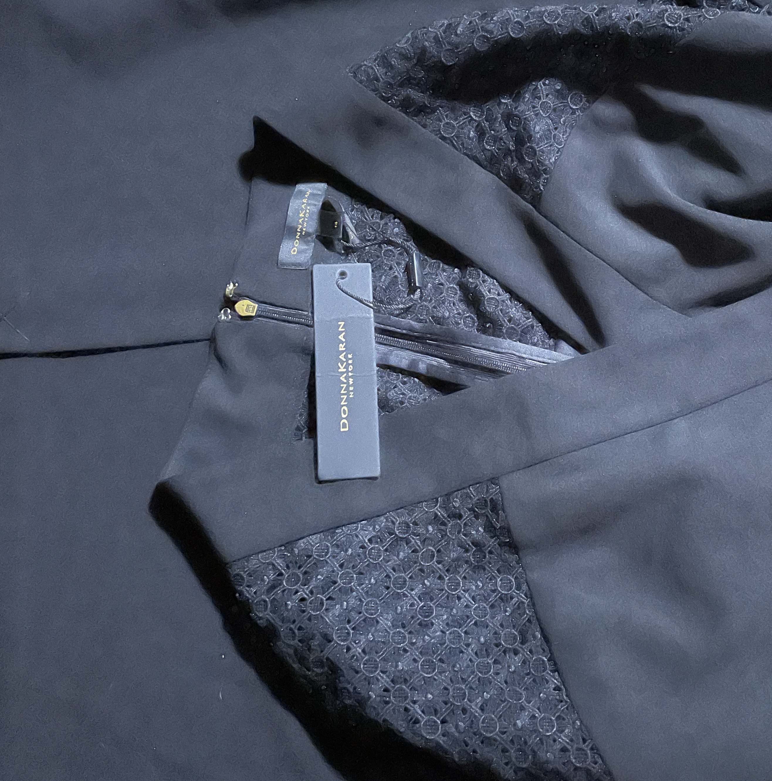 Vestido Tubo Encaje DONNA KARAN NEW YORK PREMIUM COLLECTION (L) NUEVO CON ETIQUETAS 4