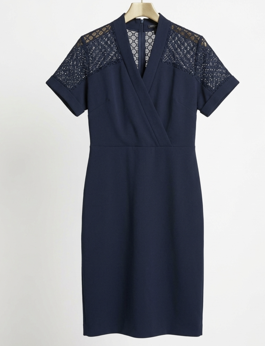 Vestido Tubo Encaje DONNA KARAN NEW YORK PREMIUM COLLECTION (L) NUEVO CON ETIQUETAS 7