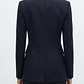 Blazer de Sastre Formal Azul Marino con Rayas Diplomáticas TAHARI ASL (S) SHOWROOM - thumbnail 2