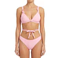 Bikini Rosa pastel con Copas Triangulares y Tiras Cruzadas con Lazos (M) NUEVO - Miniatura 1