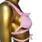 Bikini Rosa pastel con Copas Triangulares y Tiras Cruzadas con Lazos (M) NUEVO - Miniatura 3
