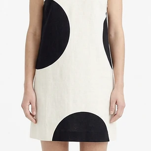 Vestido Evasé Giant Polka Dot Espalda Racer J.CREW (XS) SHOWROOM