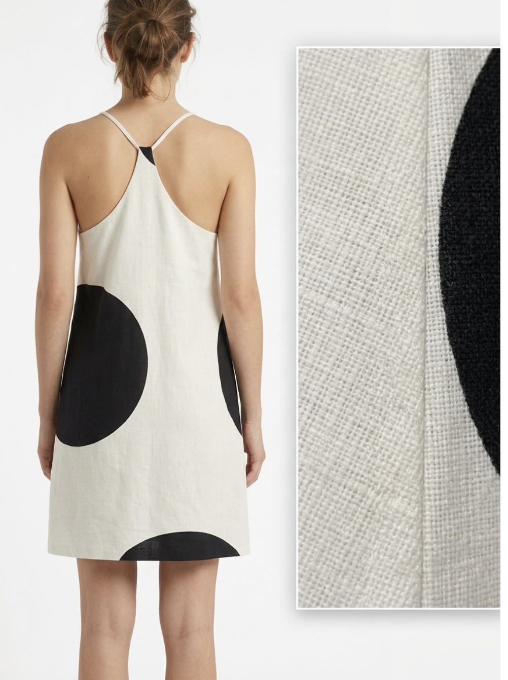 Vestido Evasé Giant Polka Dot Espalda Racer J.CREW (XS) SHOWROOM 2