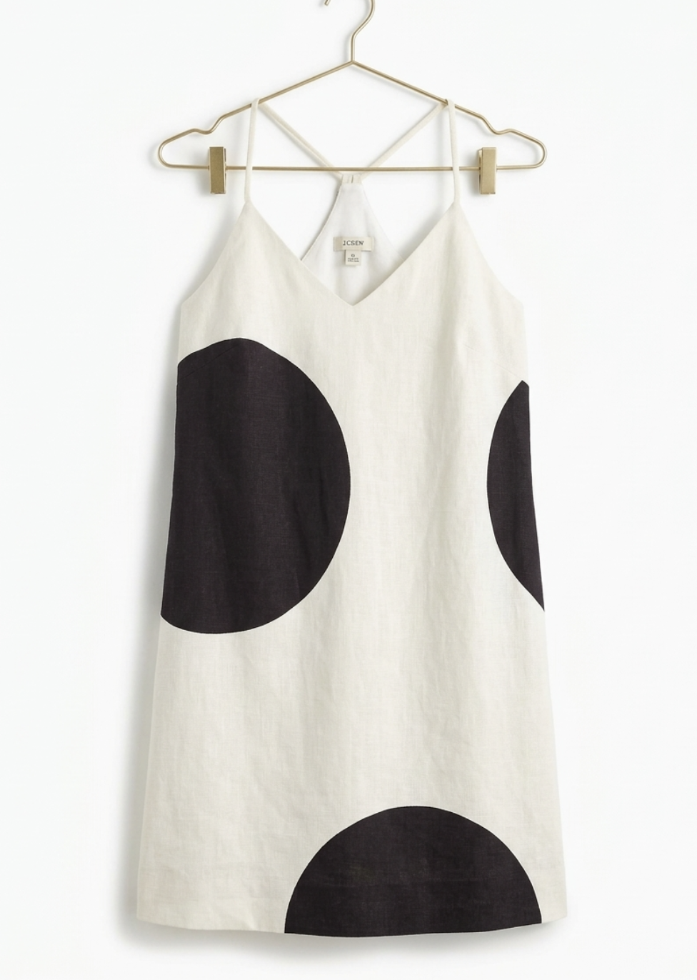 Vestido Evasé Giant Polka Dot Espalda Racer J.CREW (XS) SHOWROOM 5