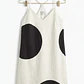 Vestido Evasé Giant Polka Dot Espalda Racer J.CREW (XS) SHOWROOM - Miniatura 5