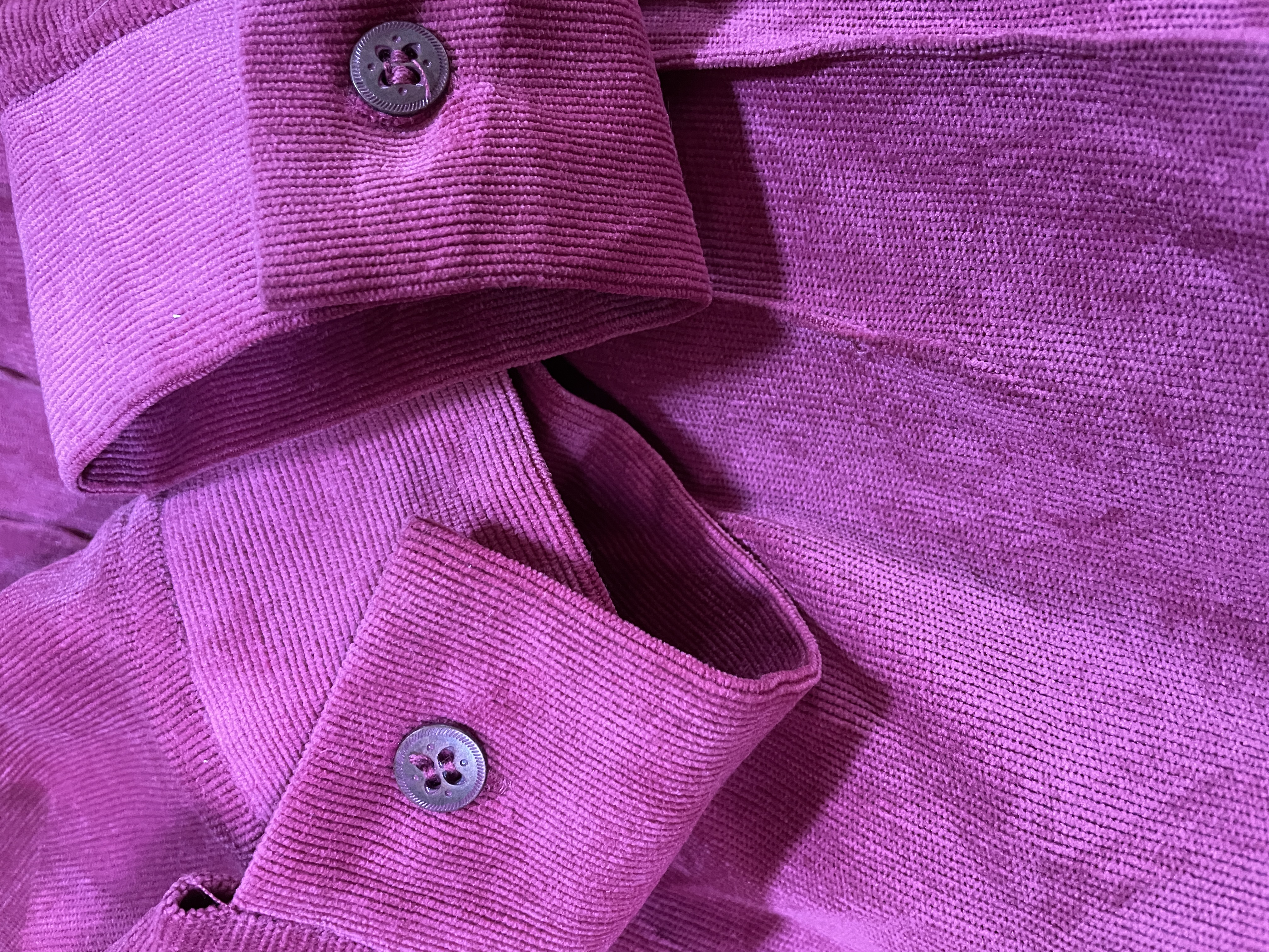 Camisa Cotelé Pinwale Diseño Espalda Plisada REBECCA MALONE (S-M) 2