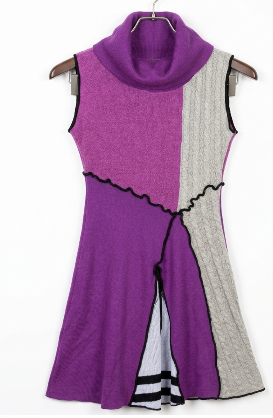 Vestido Knitted Patchwork Art To Wear UNBRANDED (S)  2