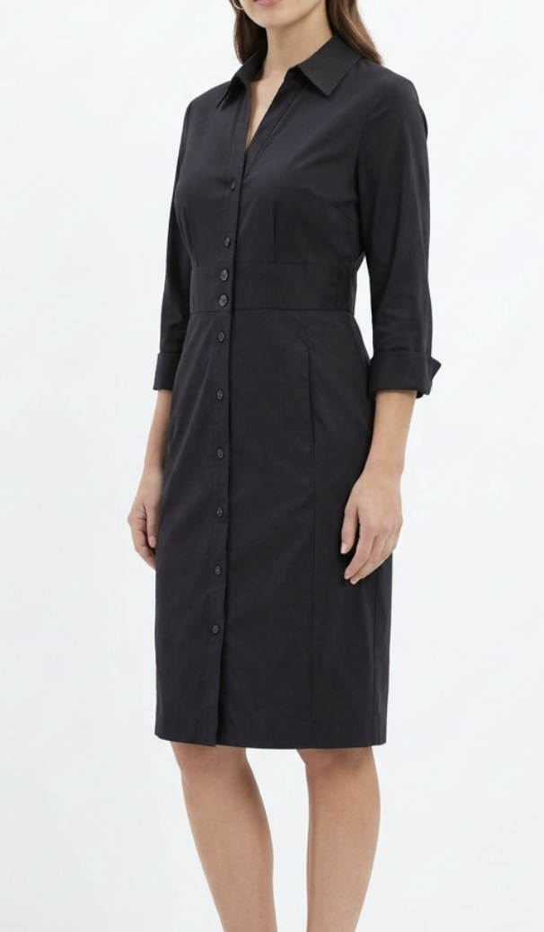 Vestido Camisero Ejectutivo Premium EXPRESS DESIGN STUDIO (M) SHOWROOM 1