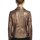 Chaqueta Biker Oro Rosa Metalizado con Tachas y Charms BLANKNYC (S) NUEVO - Miniatura 5