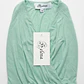 Vestido Corto Verde Agua Estampado Paisley Escote Cruzado SELENA (S-M) NUEVO CON ETIQUETAS - Miniatura 3