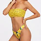 Bikini Bandeau con Estampado de Sandía Amarilla y Semillas - Miniatura 1