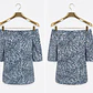 Top Hombros Descubiertos Estampado Azul MICHAEL KORS (S) SHOWROOM - Miniatura 2