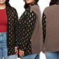 Cárdigan Abierto Estampado de Cruces Doradas y Espalda Lisa JOSEPH Q  (L-XL) NUEVO - Miniatura 1