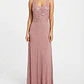 Maxi Vestido Rosa Palo con Encaje y Lentejuelas ADARRY (Talla L) NUEVO CON ETIQUETAS - Miniatura 1