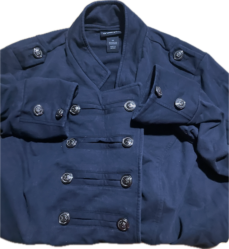 Chaqueta Militar Botón Plateado LANE BRYANT (XXL) 3