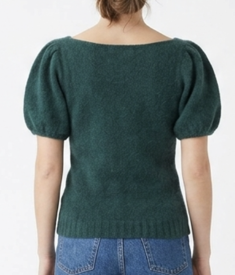 Top de Punto Romantic Off Shoulder Puffer Sleeve SISLEY (S-M) SHOWROOM 3