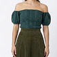 Top de Punto Romantic Off Shoulder Puffer Sleeve SISLEY (S-M) SHOWROOM - Miniatura 1
