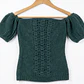 Top de Punto Romantic Off Shoulder Puffer Sleeve SISLEY (S-M) SHOWROOM - Miniatura 2
