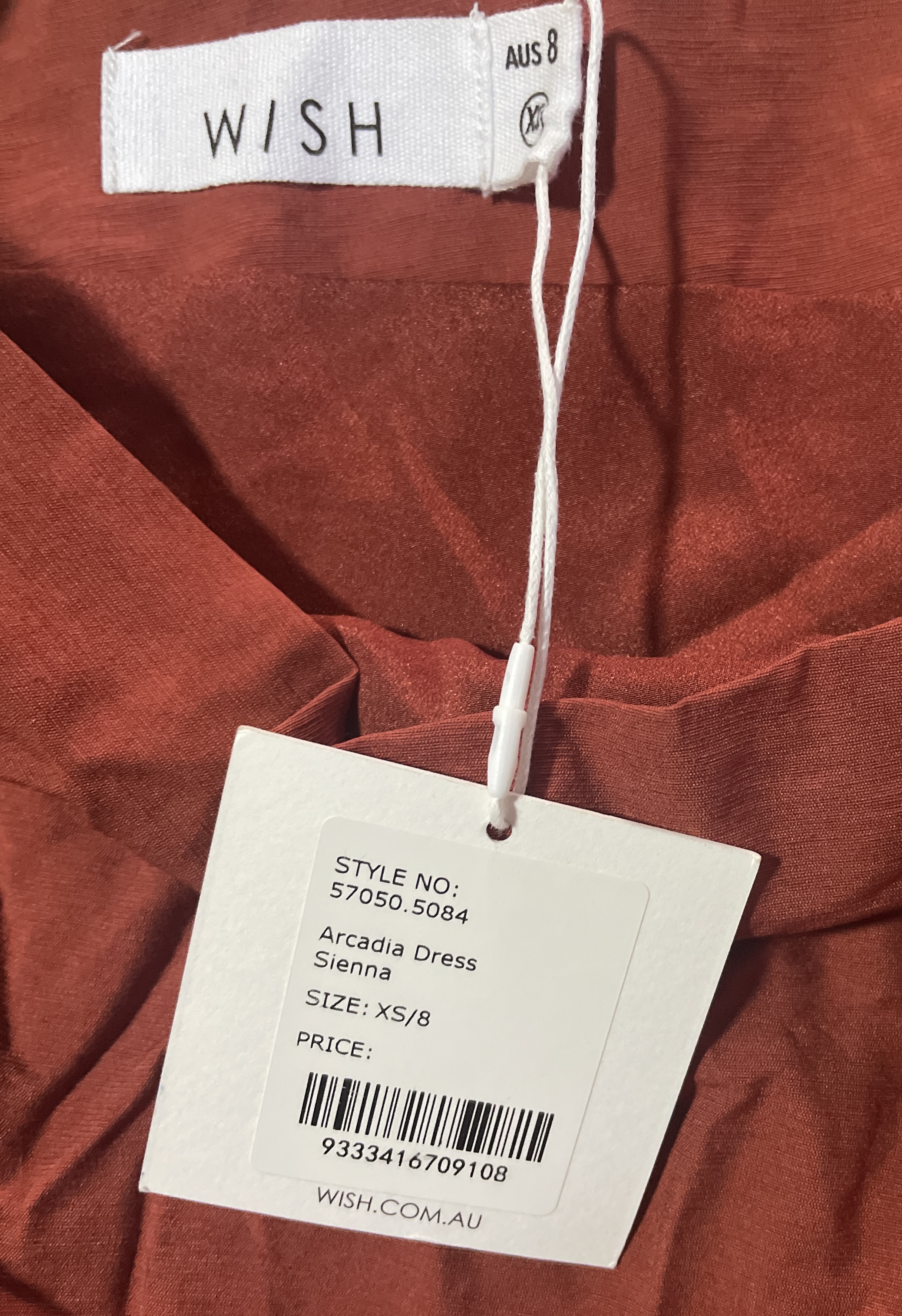 Vestido Arcadia Dress Asimétrico con lazo WISH THE LABEL (XS) NUEVO CON ETIQUETAS  2