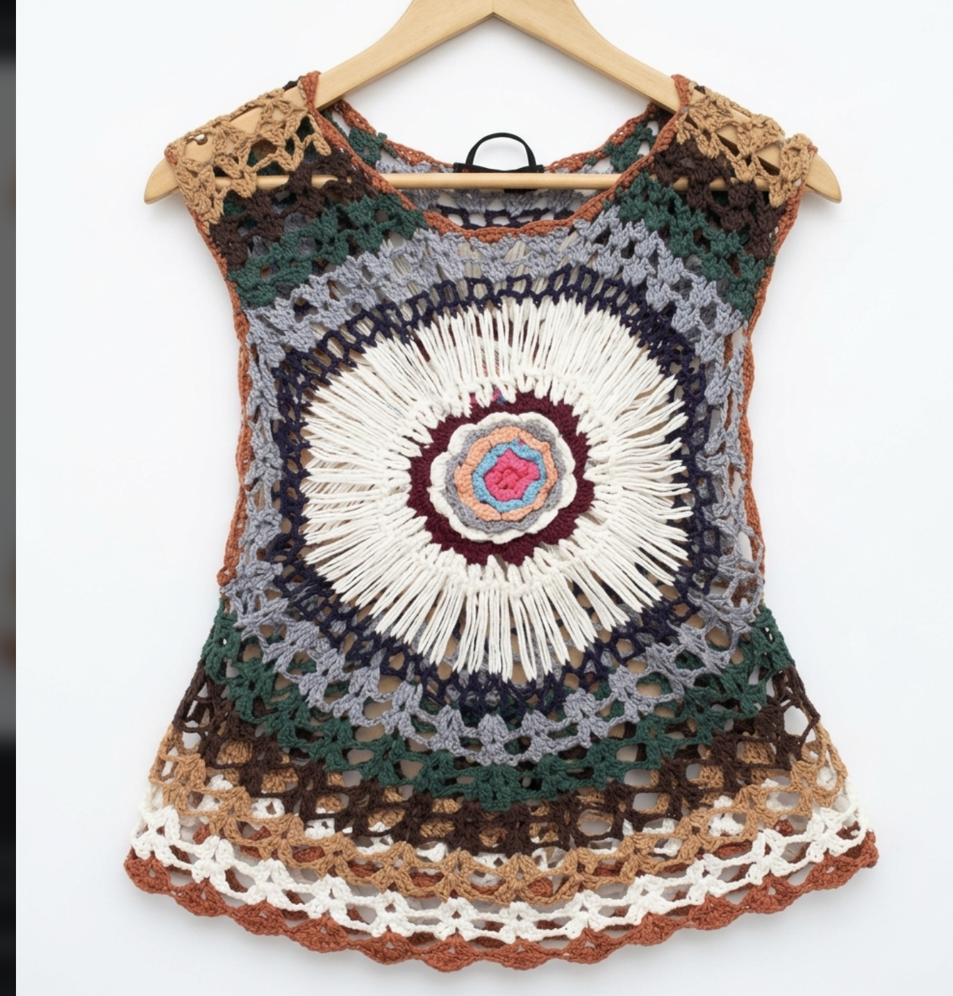 Top Tejido Artesanal Crochet Mandala NEW ABC (S-M) SHOWROOM 3