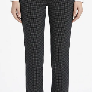 Pantalón de Vestir Bootcut Micro Polkadot Tiro Bajo NEW YORK & COMPANY (XS) SHOWROOM