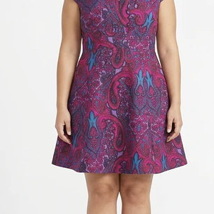 Vestido Skater Estampado Paisley TRACY REESE ANTHROPOLOGY (L)