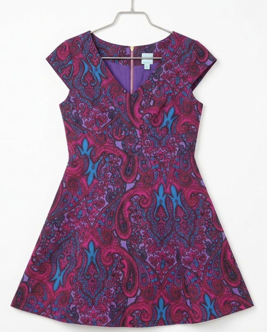 Vestido Skater Estampado Paisley TRACY REESE ANTHROPOLOGY (L) 3