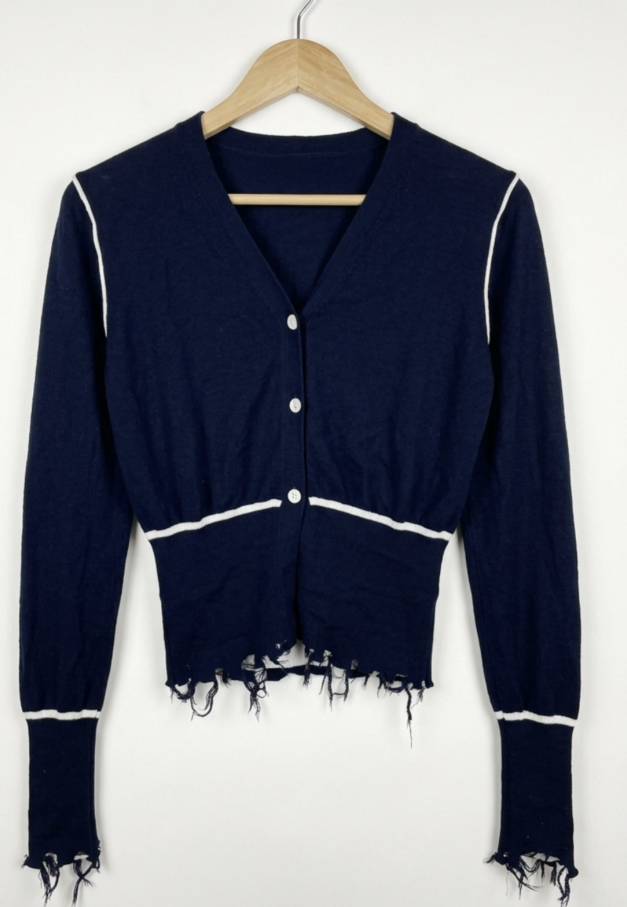 Cardigan Distressed Double Layer Knit MARGIELA INSPIRED (XS) STATEMENT 4