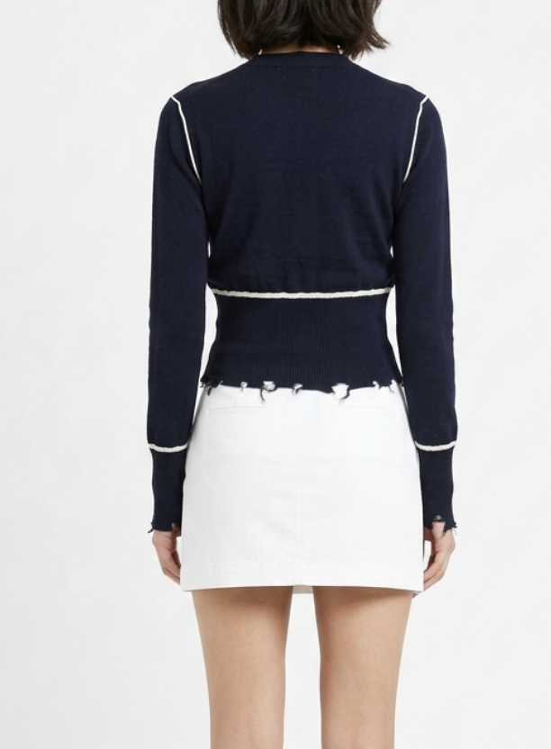 Cardigan Distressed Double Layer Knit MARGIELA INSPIRED (XS) STATEMENT 2
